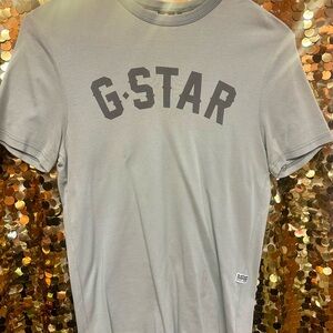 G-Star Men's Light Gray Tee